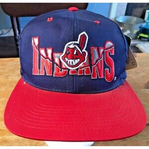 Cleveland Indians Snapback Hat Quake Shatter Earthquake Chief Wahoo Guardians